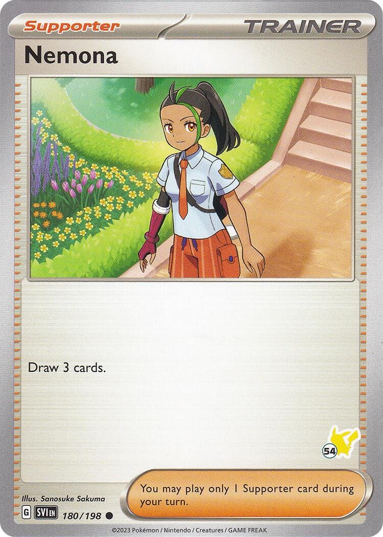 Nemona (180/198) (Pikachu Stamp #54) [Battle Academy 2024] Pokemon Single Pokémon  | Multizone: Comics And Games