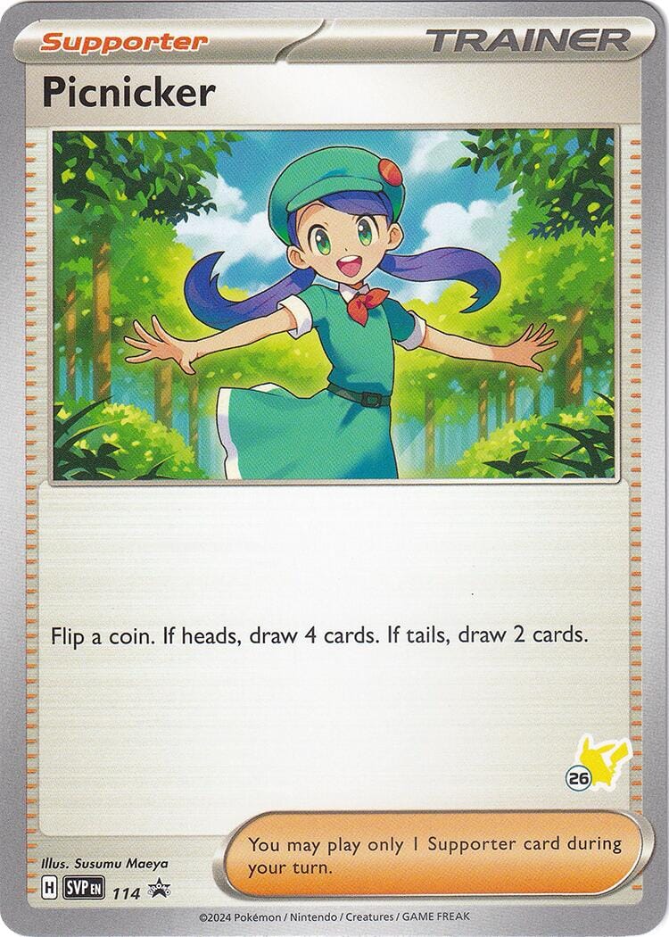 Picnicker (114) (Pikachu Stamp #26) [Battle Academy 2024] Pokemon Single Pokémon  | Multizone: Comics And Games