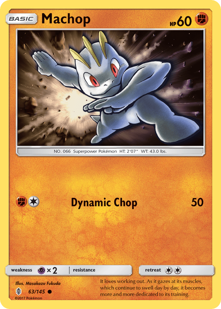 Machop (63/145) [Sun & Moon: Guardians Rising] Pokemon Single Pokémon  | Multizone: Comics And Games