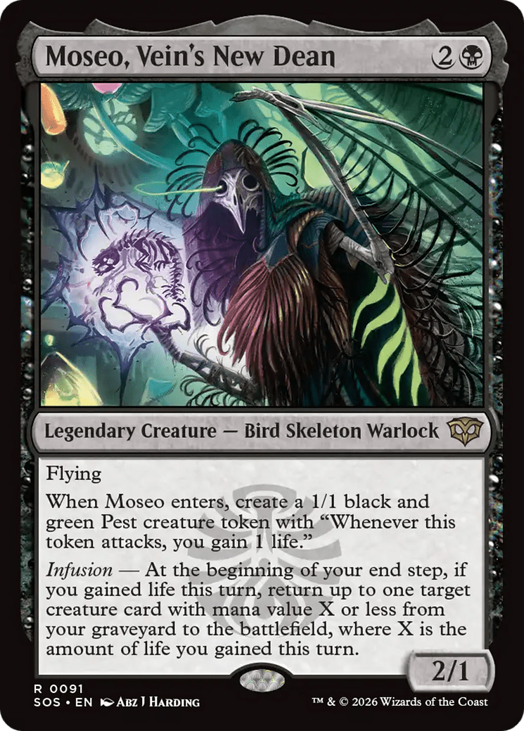 Moseo, Vein's New Dean [Secrets of Strixhaven] MTG Single Magic: The Gathering  | Multizone: Comics And Games