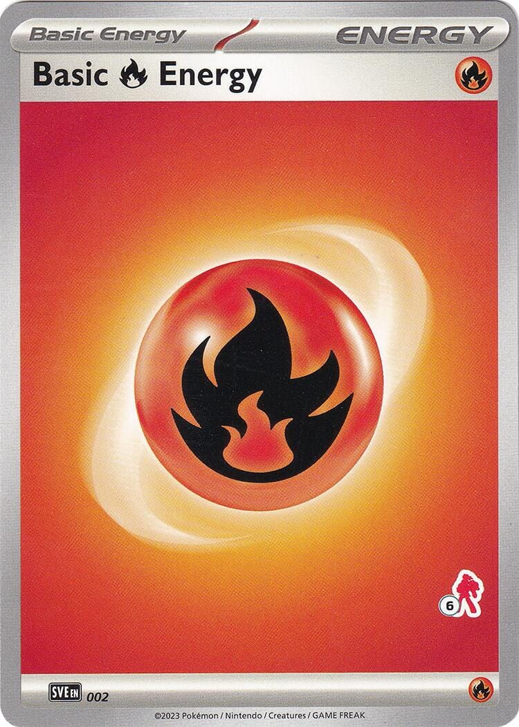 Basic Fire Energy (002) (Armarouge Stamp #6) [Battle Academy 2024] Pokemon Single Pokémon  | Multizone: Comics And Games