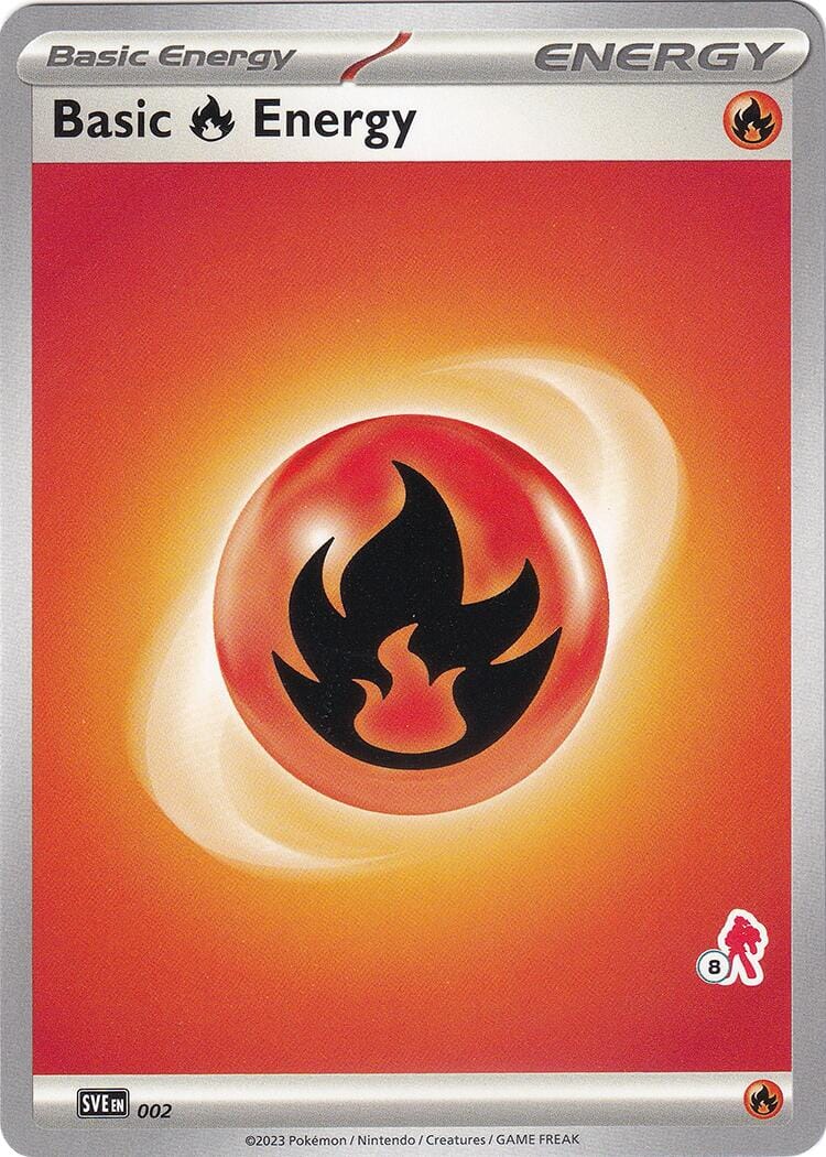 Basic Fire Energy (002) (Armarouge Stamp #8) [Battle Academy 2024] Pokemon Single Pokémon  | Multizone: Comics And Games