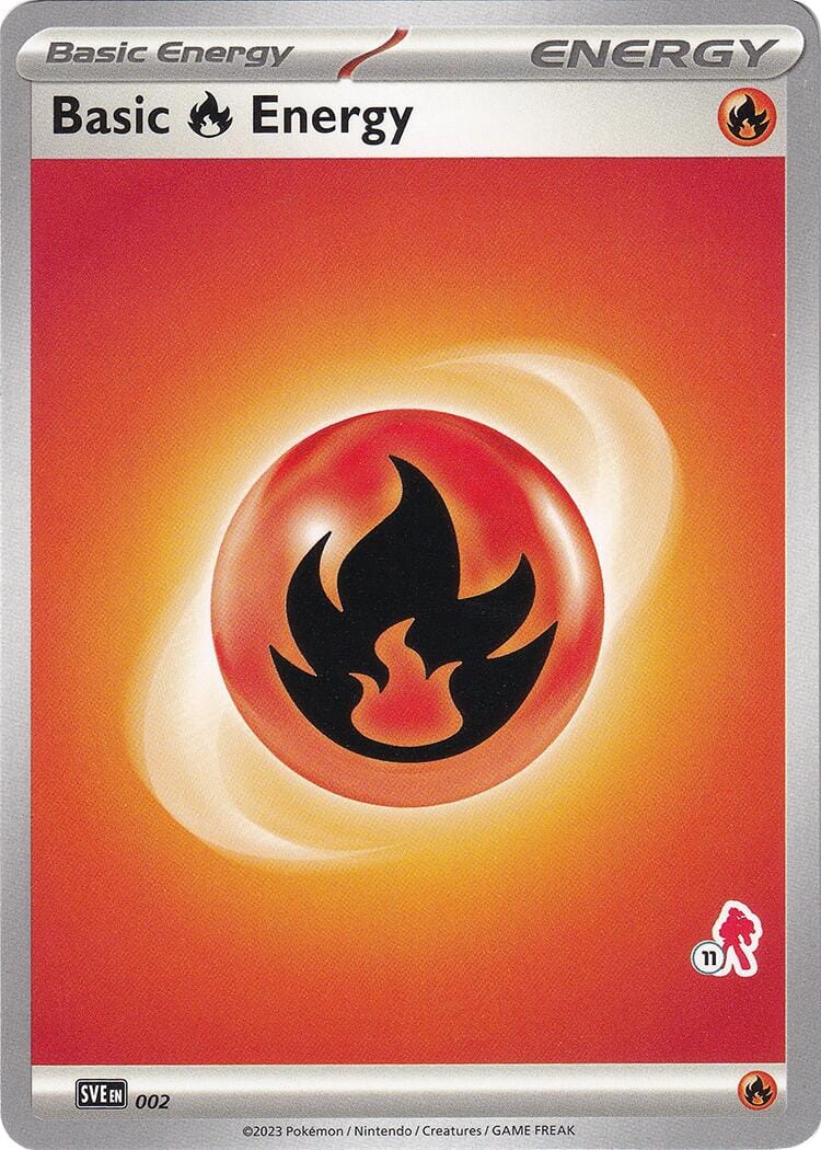 Basic Fire Energy (002) (Armarouge Stamp #11) [Battle Academy 2024] Pokemon Single Pokémon  | Multizone: Comics And Games