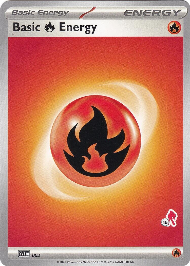 Basic Fire Energy (002) (Armarouge Stamp #16) [Battle Academy 2024] Pokemon Single Pokémon  | Multizone: Comics And Games