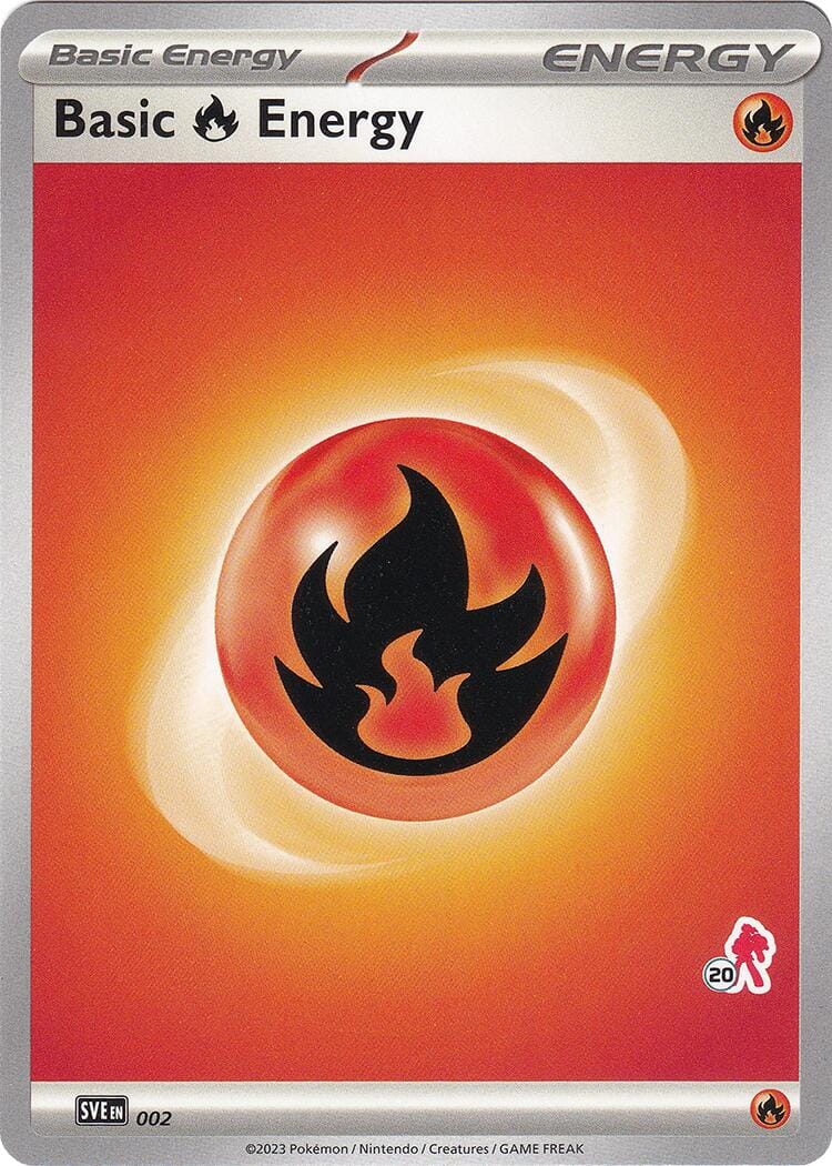 Basic Fire Energy (002) (Armarouge Stamp #20) [Battle Academy 2024] Pokemon Single Pokémon  | Multizone: Comics And Games