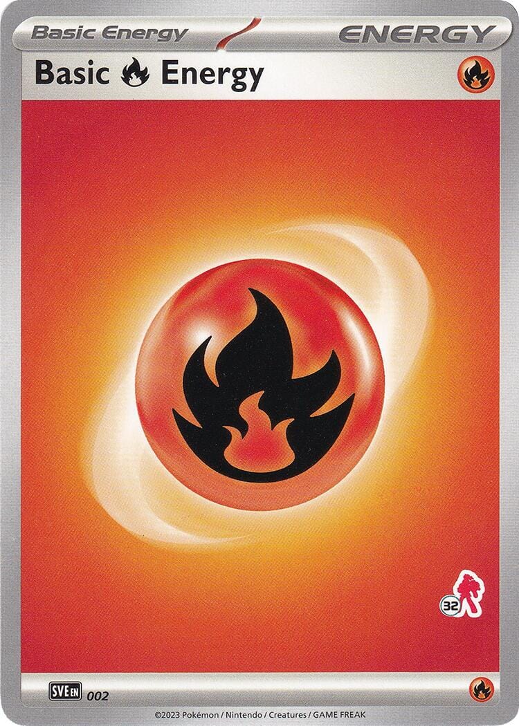 Basic Fire Energy (002) (Armarouge Stamp #32) [Battle Academy 2024] Pokemon Single Pokémon  | Multizone: Comics And Games