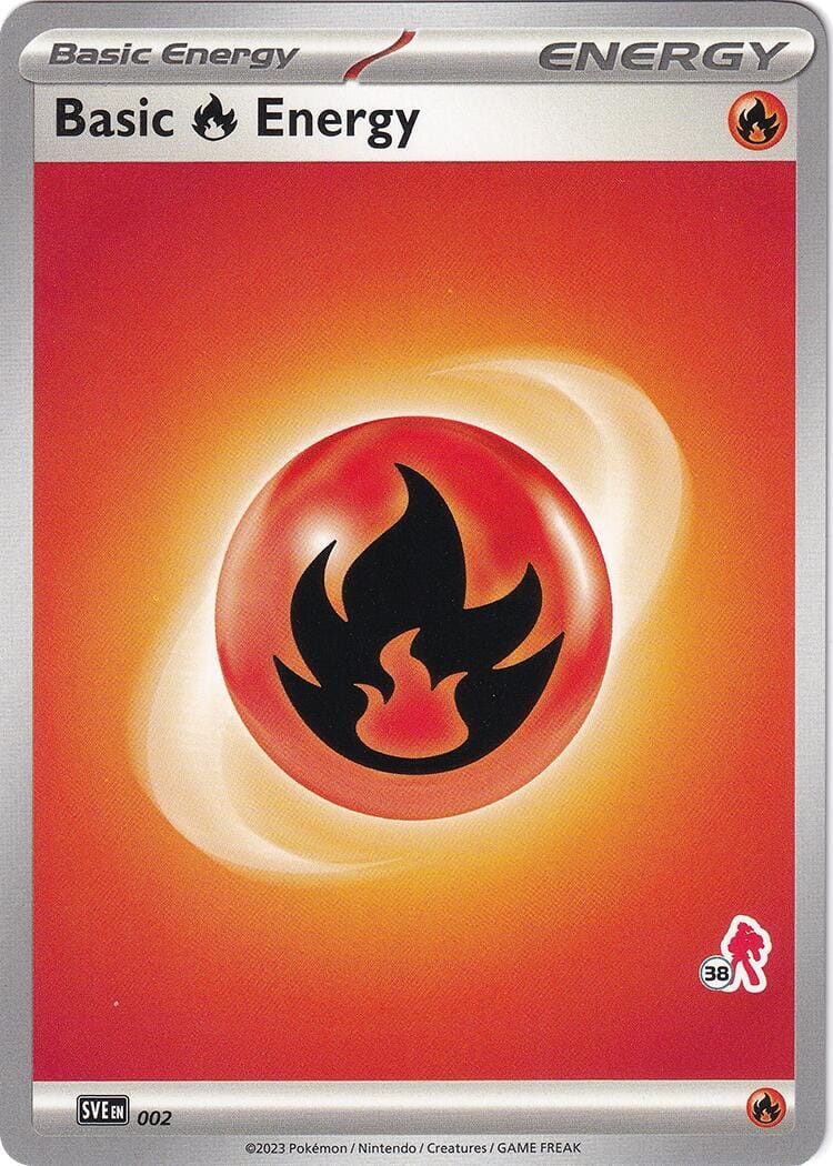 Basic Fire Energy (002) (Armarouge Stamp #38) [Battle Academy 2024] Pokemon Single Pokémon  | Multizone: Comics And Games