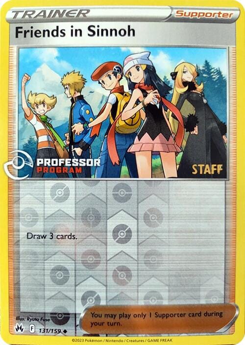 Friends in Sinnoh (131/159) (2023 Staff) [Professor Program Promos] Pokemon Single Pokémon  | Multizone: Comics And Games