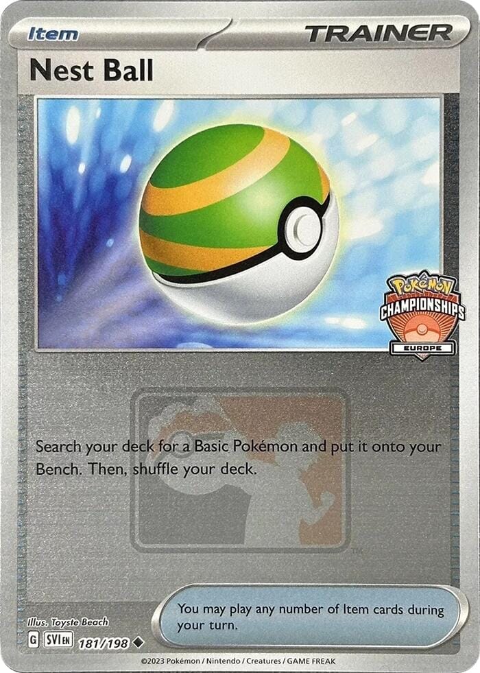 Nest Ball (181/198) (2024 Europe Championships) [League & Championship Cards] Pokemon Single Pokémon  | Multizone: Comics And Games