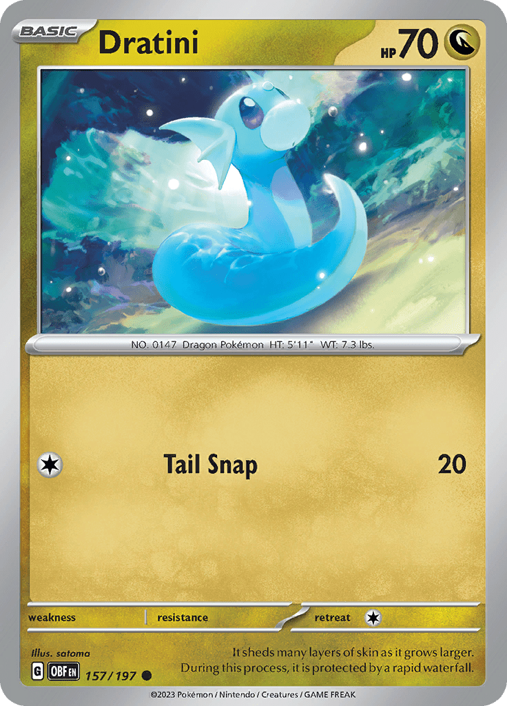 Dratini (157/197) [Scarlet & Violet: Obsidian Flames] Pokemon Single Pokémon  | Multizone: Comics And Games