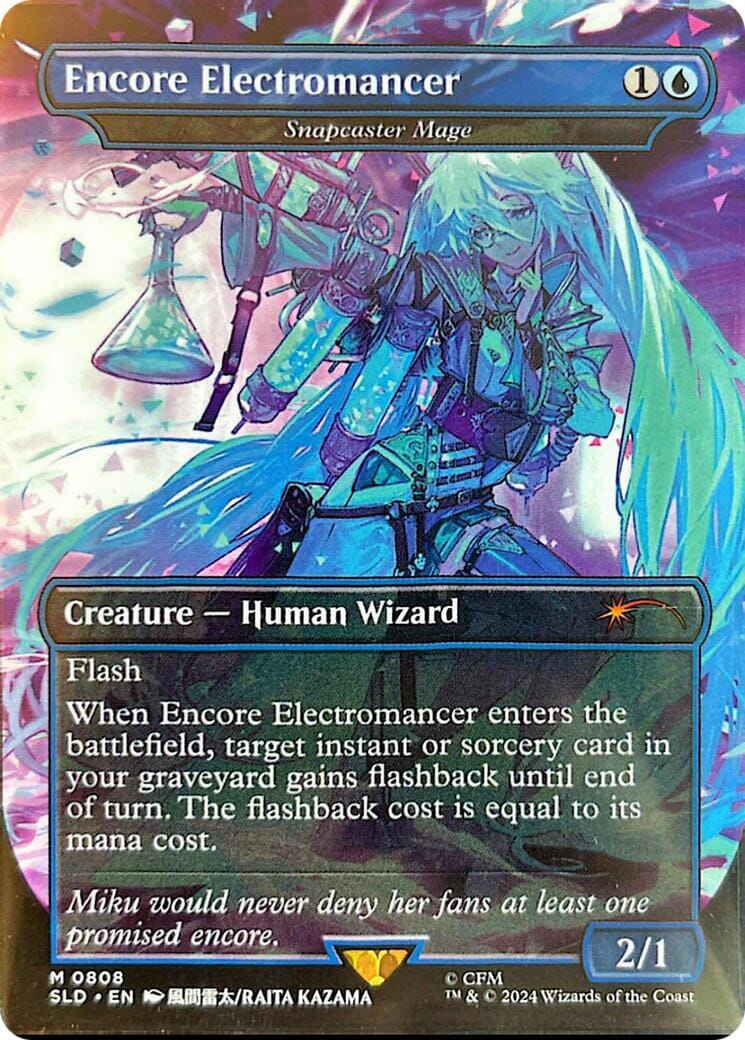 Encore Electromancer - Snapcaster Mage (Rainbow Foil) [Secret Lair Drop Series] MTG Single Magic: The Gathering  | Multizone: Comics And Games
