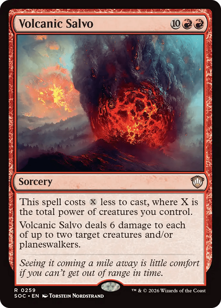 Volcanic Salvo [Secrets of Strixhaven Commander] MTG Single Magic: The Gathering  | Multizone: Comics And Games