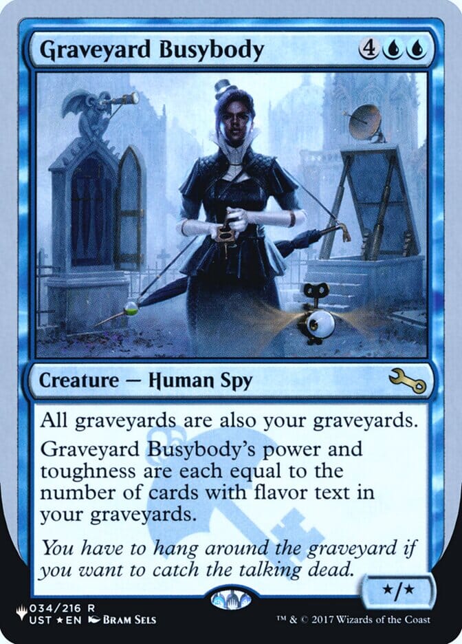 Graveyard Busybody (Unfinity Foil Edition) [The List] MTG Single Magic: The Gathering  | Multizone: Comics And Games