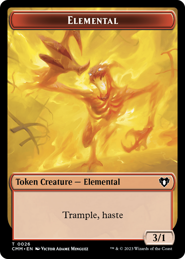Elemental Token (26) [Commander Masters Tokens] MTG Single Magic: The Gathering  | Multizone: Comics And Games