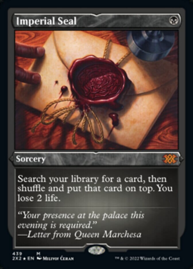 Imperial Seal (Foil Etched) [Double Masters 2022] MTG Single Magic: The Gathering  | Multizone: Comics And Games