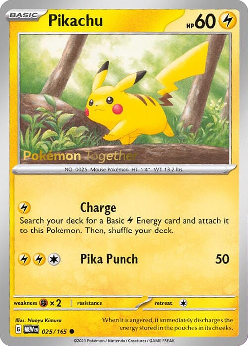 Pikachu (025/165) (PokePost Promo) [Scarlet & Violet 151] Pokemon Single Pokémon  | Multizone: Comics And Games