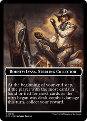 Bounty: Lyssa, Sterling Collector // Bounty Rules Double-Sided Token [Outlaws of Thunder Junction Commander Tokens] MTG Single Magic: The Gathering  | Multizone: Comics And Games