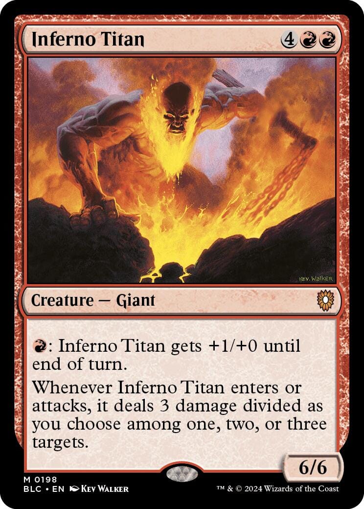 Inferno Titan [Bloomburrow Commander] MTG Single Magic: The Gathering  | Multizone: Comics And Games