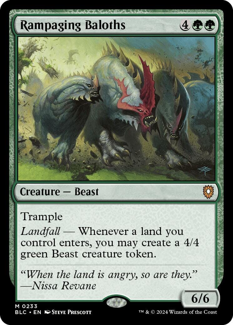 Rampaging Baloths [Bloomburrow Commander] MTG Single Magic: The Gathering  | Multizone: Comics And Games