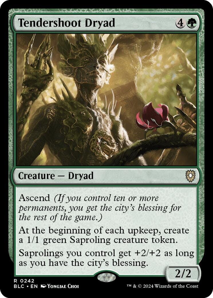 Tendershoot Dryad [Bloomburrow Commander] MTG Single Magic: The Gathering  | Multizone: Comics And Games