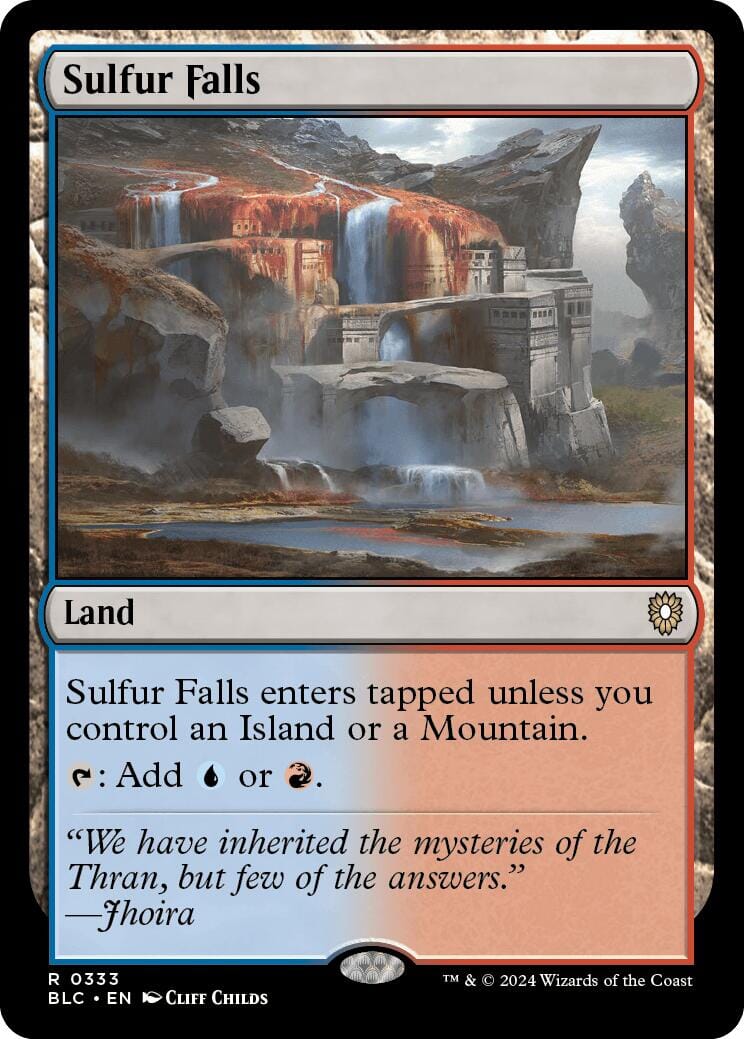 Sulfur Falls [Bloomburrow Commander] MTG Single Magic: The Gathering  | Multizone: Comics And Games