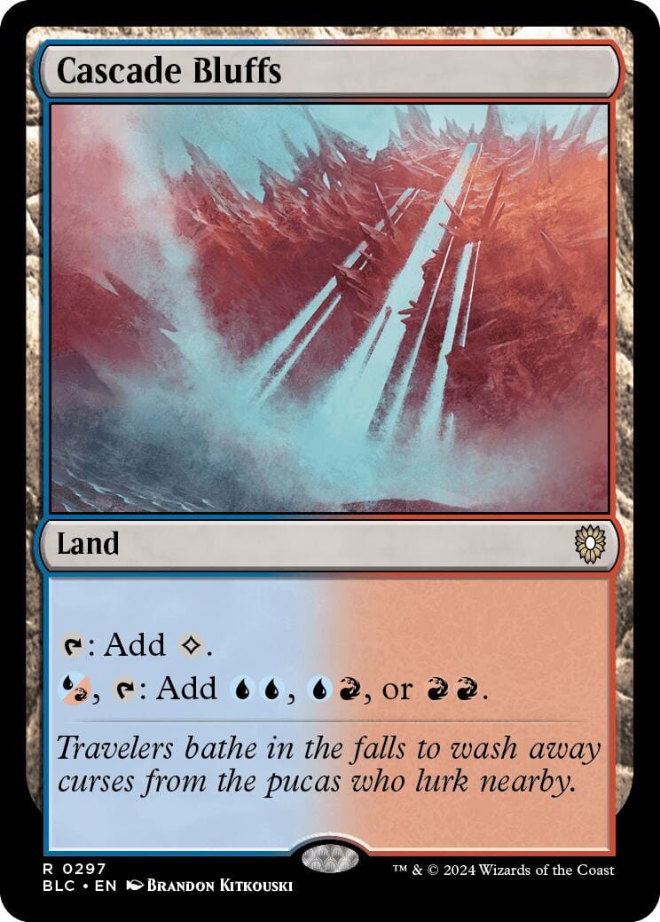 Cascade Bluffs [Bloomburrow Commander] MTG Single Magic: The Gathering  | Multizone: Comics And Games