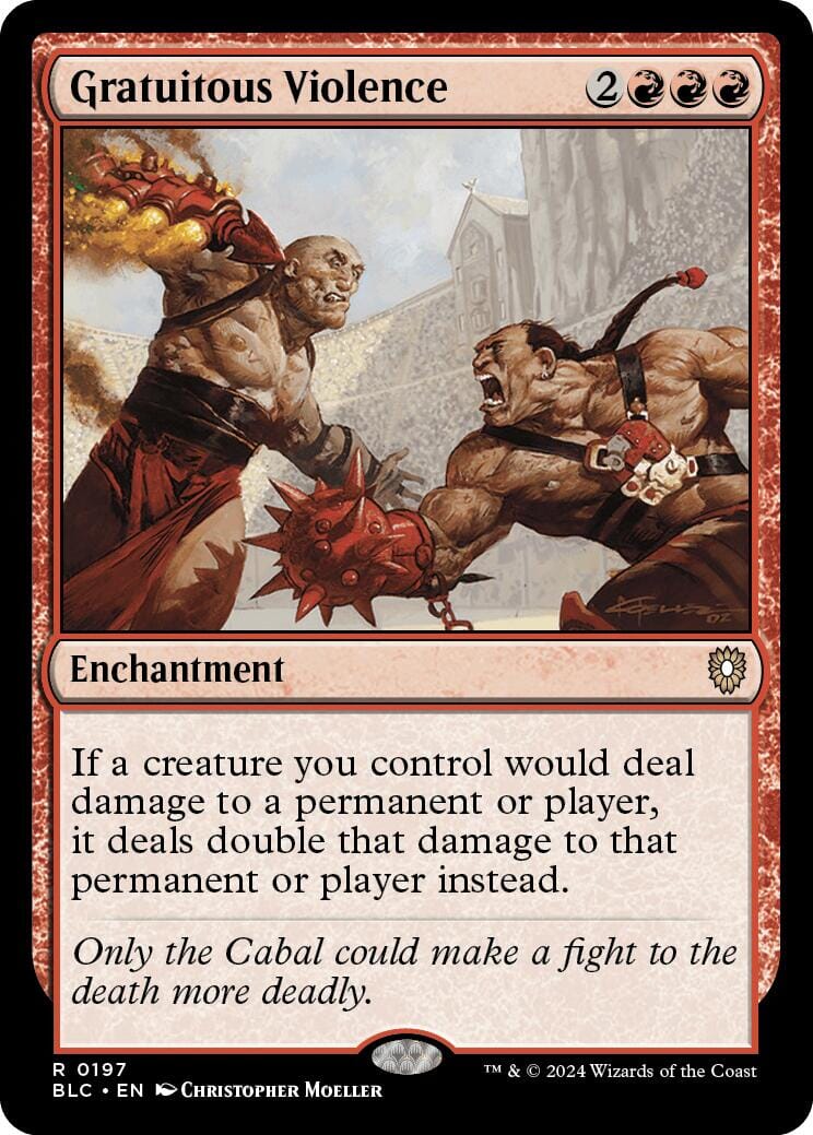 Gratuitous Violence [Bloomburrow Commander] MTG Single Magic: The Gathering  | Multizone: Comics And Games