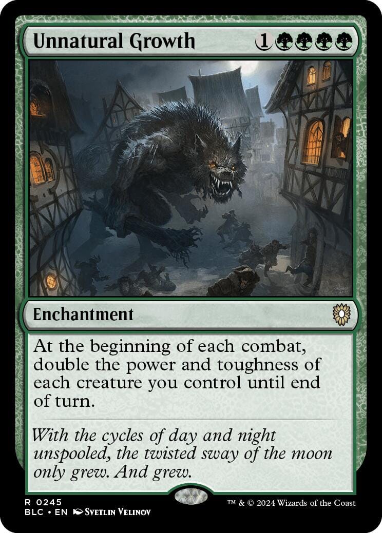 Unnatural Growth [Bloomburrow Commander] MTG Single Magic: The Gathering  | Multizone: Comics And Games