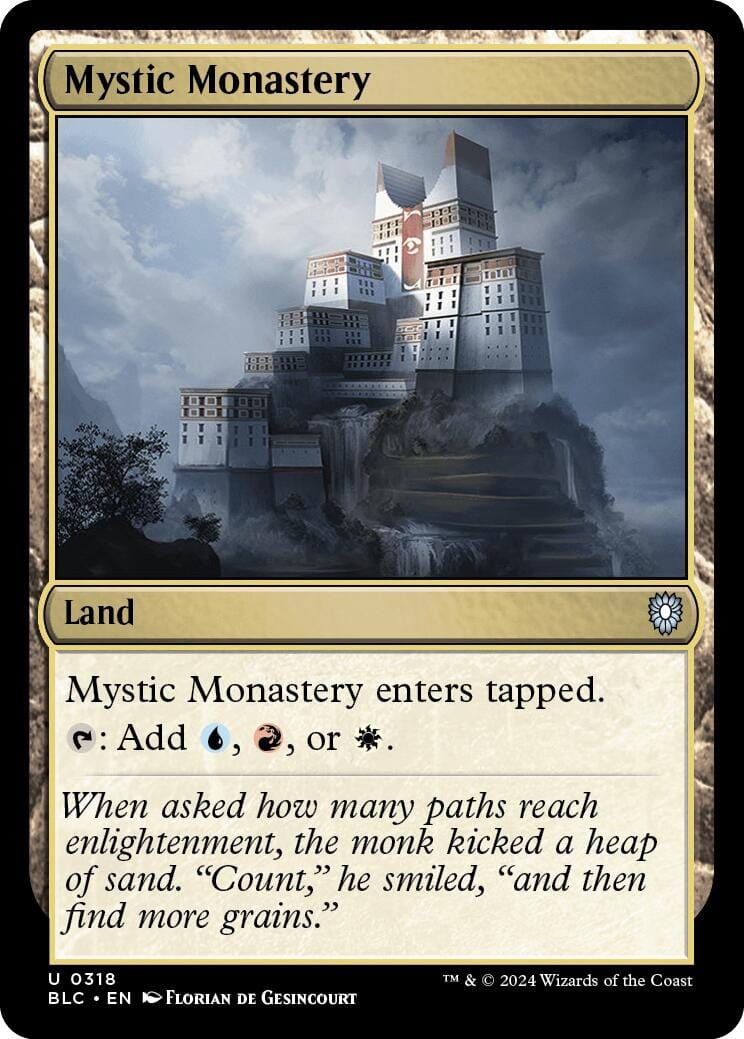 Mystic Monastery [Bloomburrow Commander] MTG Single Magic: The Gathering  | Multizone: Comics And Games