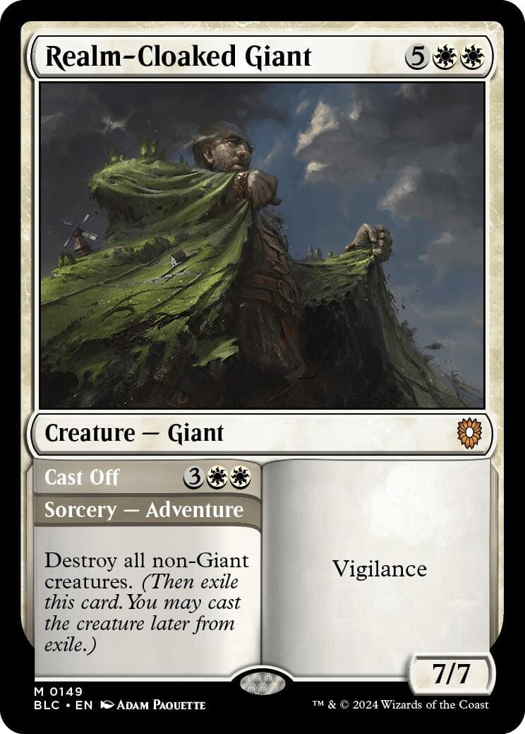 Realm-Cloaked Giant [Bloomburrow Commander] MTG Single Magic: The Gathering  | Multizone: Comics And Games