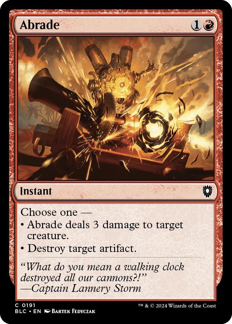 Abrade [Bloomburrow Commander] MTG Single Magic: The Gathering  | Multizone: Comics And Games