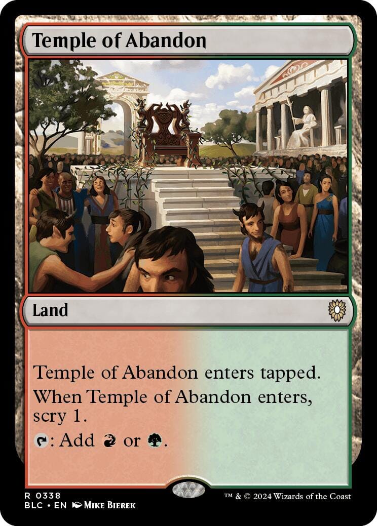Temple of Abandon [Bloomburrow Commander] MTG Single Magic: The Gathering  | Multizone: Comics And Games