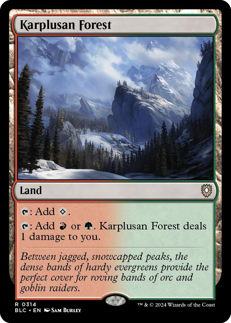 Karplusan Forest [Bloomburrow Commander] MTG Single Magic: The Gathering  | Multizone: Comics And Games