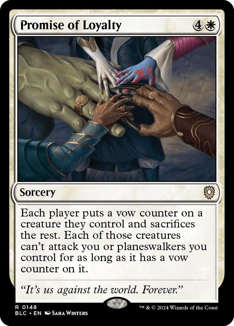 Promise of Loyalty [Bloomburrow Commander] MTG Single Magic: The Gathering  | Multizone: Comics And Games