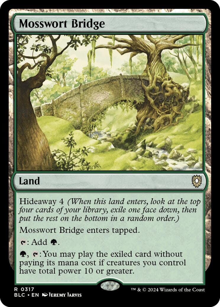 Mosswort Bridge [Bloomburrow Commander] MTG Single Magic: The Gathering  | Multizone: Comics And Games