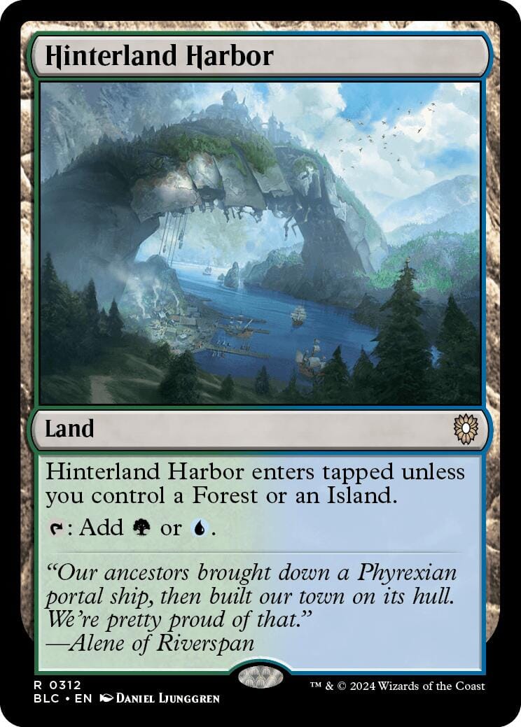 Hinterland Harbor [Bloomburrow Commander] MTG Single Magic: The Gathering  | Multizone: Comics And Games