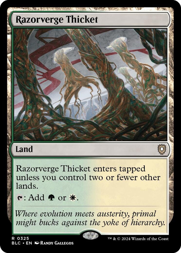 Razorverge Thicket [Bloomburrow Commander] MTG Single Magic: The Gathering  | Multizone: Comics And Games