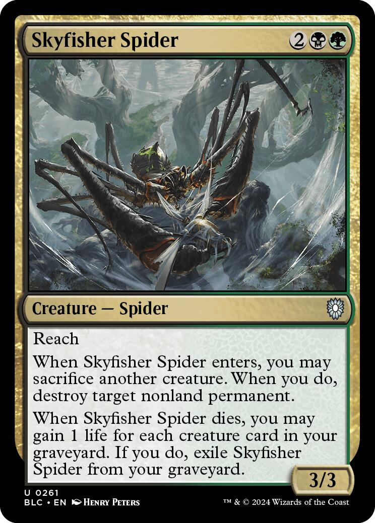 Skyfisher Spider [Bloomburrow Commander] | Multizone: Comics And Games