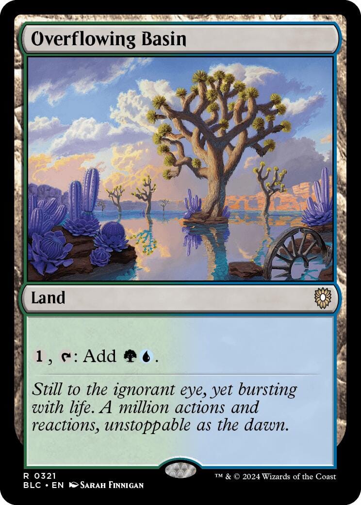 Overflowing Basin [Bloomburrow Commander] MTG Single Magic: The Gathering  | Multizone: Comics And Games