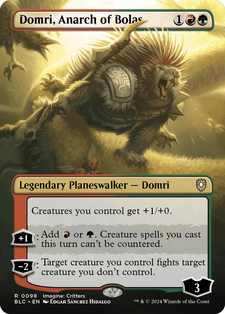 Domri, Anarch of Bolas (Borderless) [Bloomburrow Commander] MTG Single Magic: The Gathering  | Multizone: Comics And Games