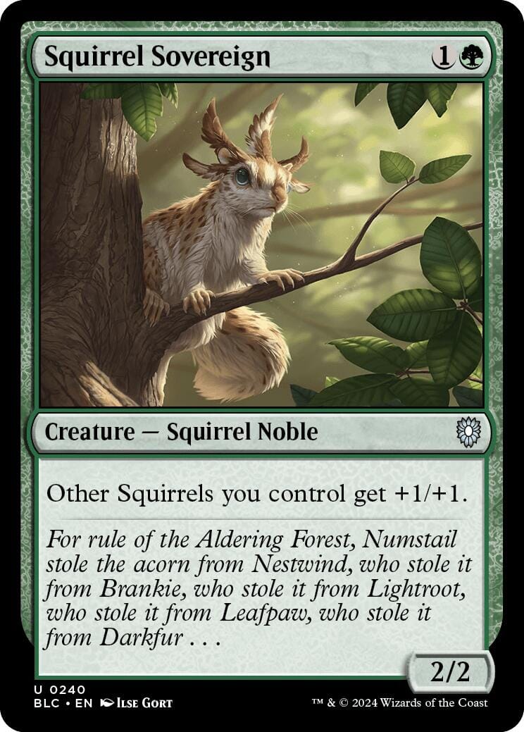 Squirrel Sovereign [Bloomburrow Commander] MTG Single Magic: The Gathering  | Multizone: Comics And Games
