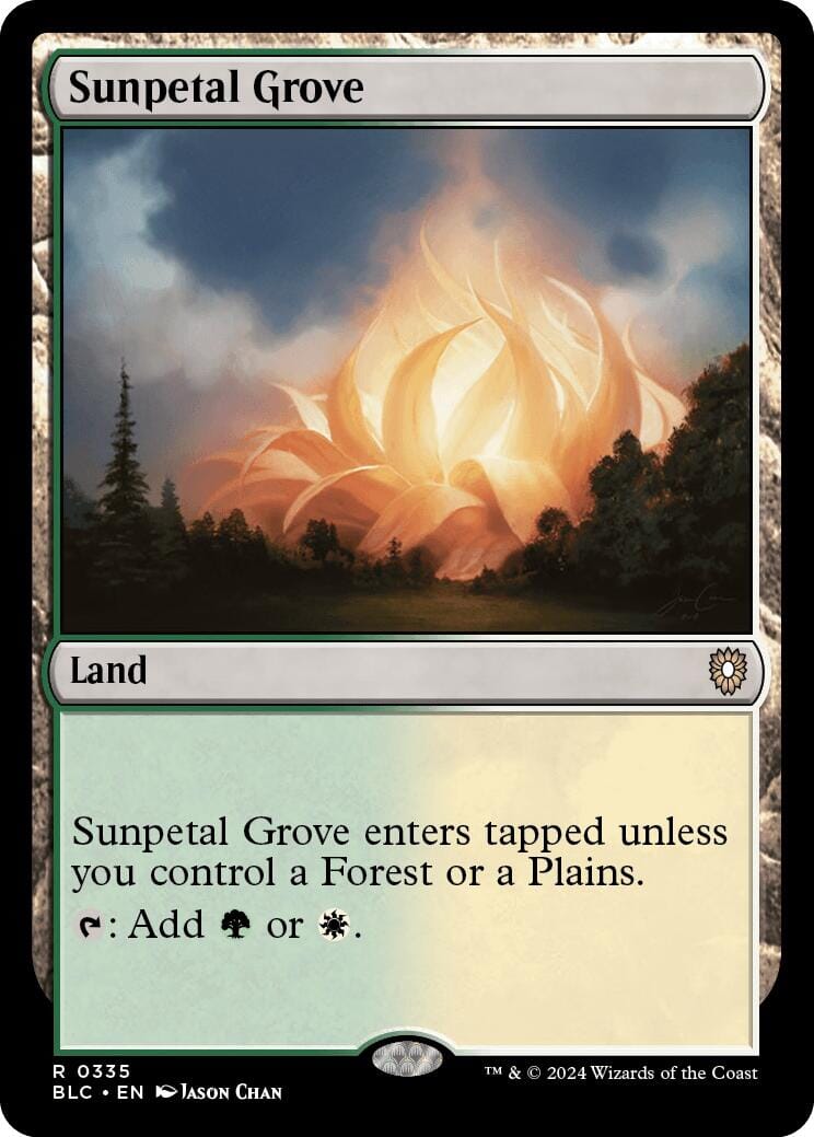 Sunpetal Grove [Bloomburrow Commander] MTG Single Magic: The Gathering  | Multizone: Comics And Games