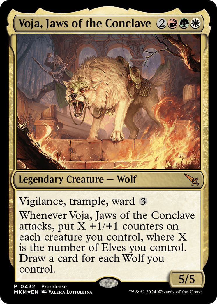 Voja, Jaws of the Conclave [Murders at Karlov Manor Prerelease Promos] MTG Single Magic: The Gathering  | Multizone: Comics And Games