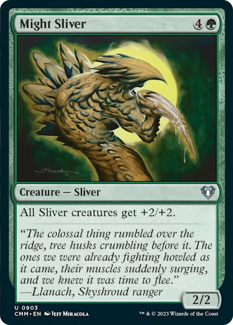 Might Sliver [Commander Masters] MTG Single Magic: The Gathering  | Multizone: Comics And Games