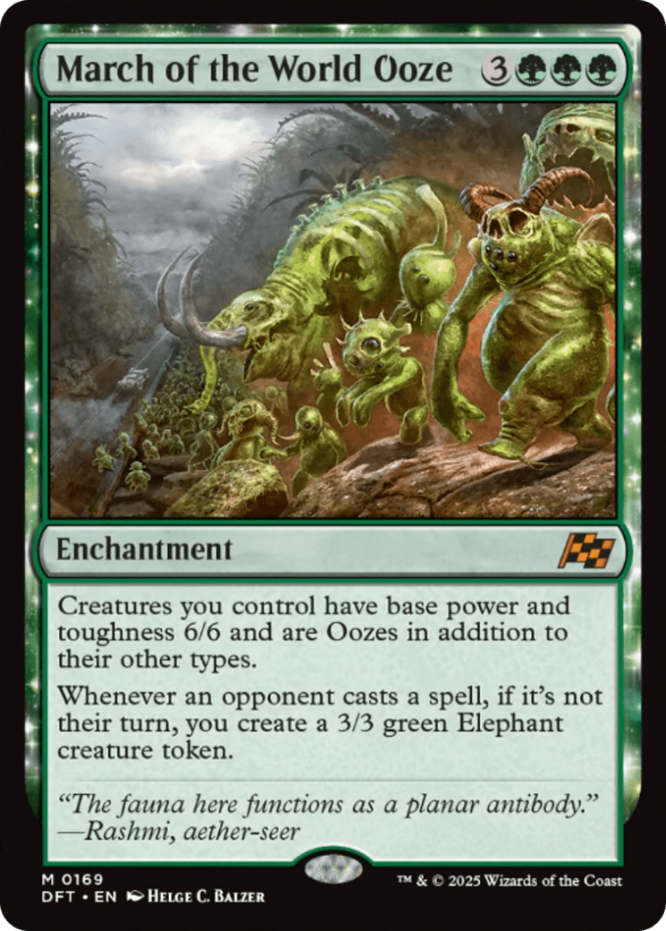 March of the World Ooze [Aetherdrift] MTG Single Magic: The Gathering  | Multizone: Comics And Games