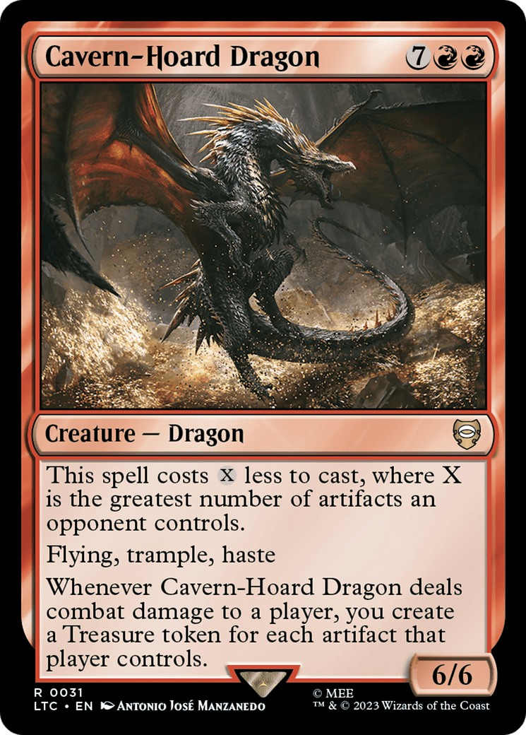 Cavern-Hoard Dragon [The Lord of the Rings: Tales of Middle-Earth Commander] MTG Single Magic: The Gathering  | Multizone: Comics And Games