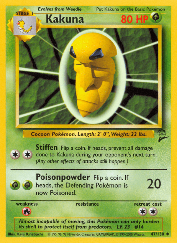 Kakuna (47/130) [Base Set 2] Pokemon Single Pokémon  | Multizone: Comics And Games