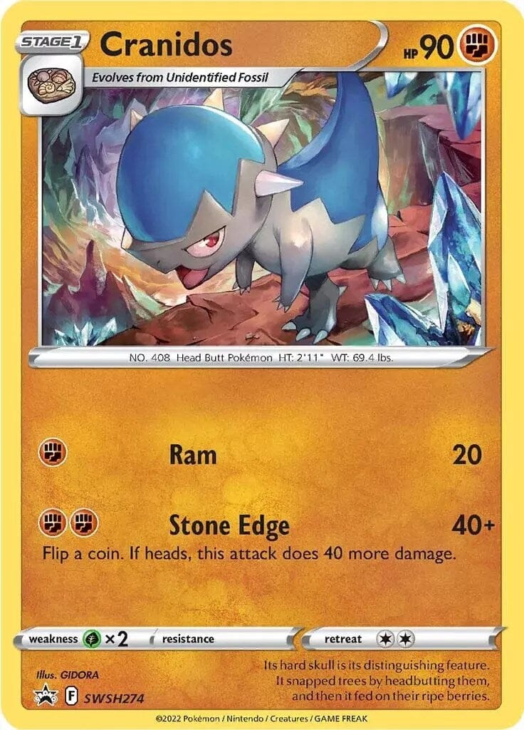 Cranidos (SWSH274) [Sword & Shield: Black Star Promos] Pokemon Single Pokémon  | Multizone: Comics And Games