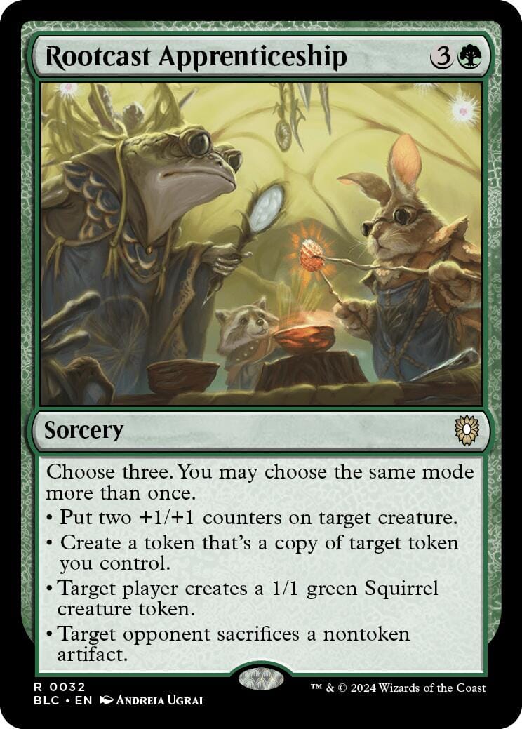 Rootcast Apprenticeship [Bloomburrow Commander] MTG Single Magic: The Gathering  | Multizone: Comics And Games