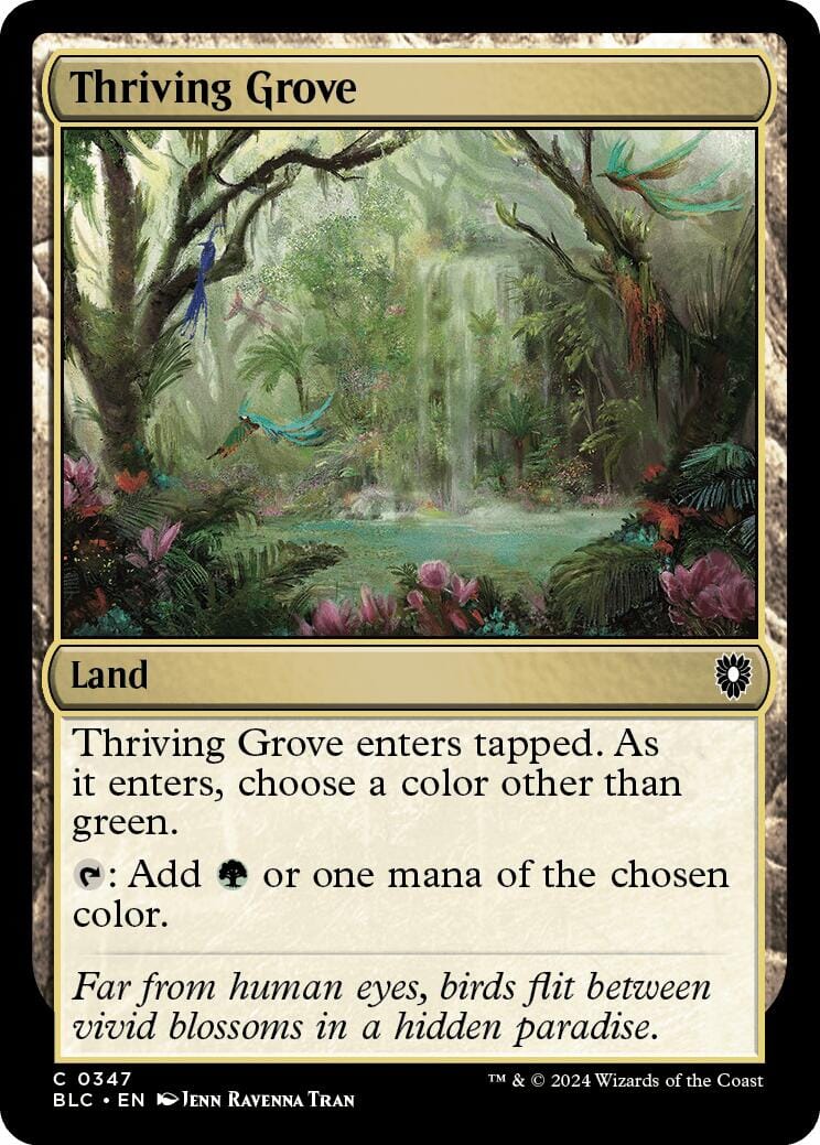 Thriving Grove [Bloomburrow Commander] MTG Single Magic: The Gathering  | Multizone: Comics And Games